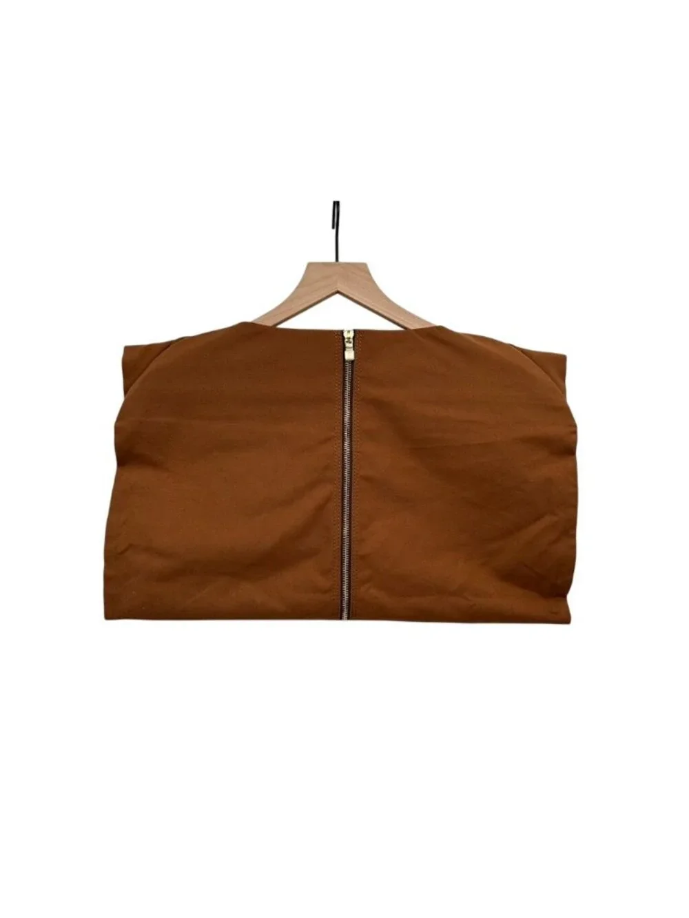 Louis Vuitton Brown Canvas Garment Bag With Gold Hardware & Zipper Closure